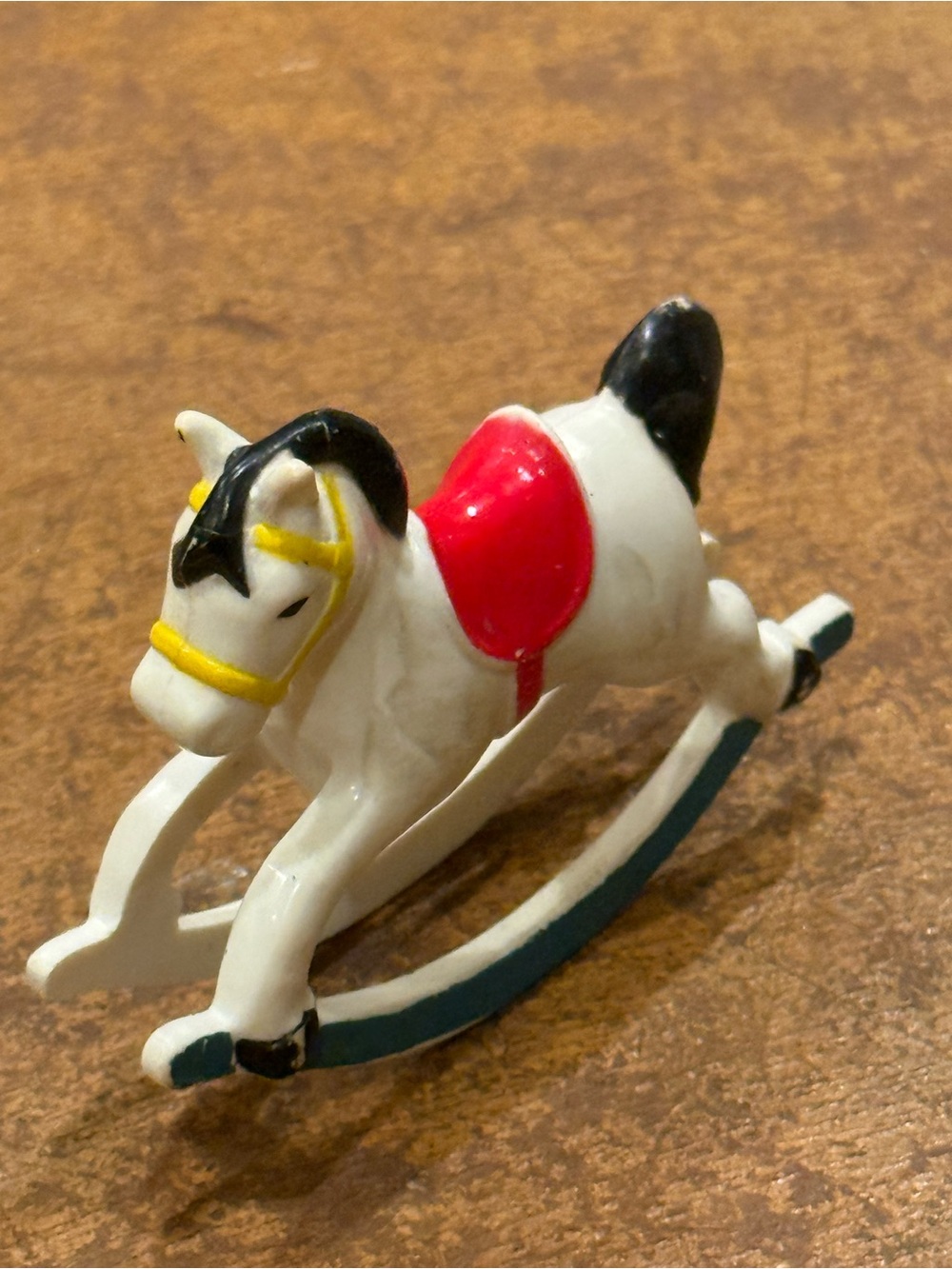 Fisher Price Dollhouse Baby's Room Rocking Horse Red Saddle Vintage 1977